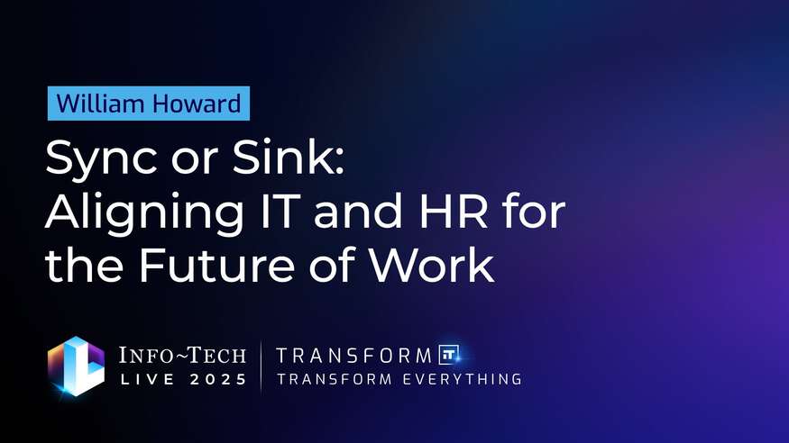 Thought model representing Sync or Sink: Aligning IT and HR for the Future of Work